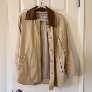 Petite Studio Vegan Leather Coat